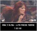 Lita has a match against Torrie Wilson