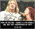 Edge and Lita rip on JBL but Rey surprises them!