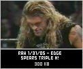 Edge spears Triple H!