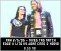 Edge and Lita face Cena and Maria in a mixed tag match