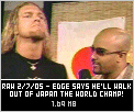 Edge interview before World title shot