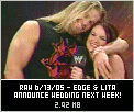 Edge and Lita announce wedding next week