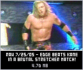 Edge defeats Kane in a Stretcher match!