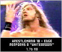 Edge does a whitearooni!