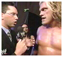 Edge and Lita with Todd Grisham at the Royal Rumble